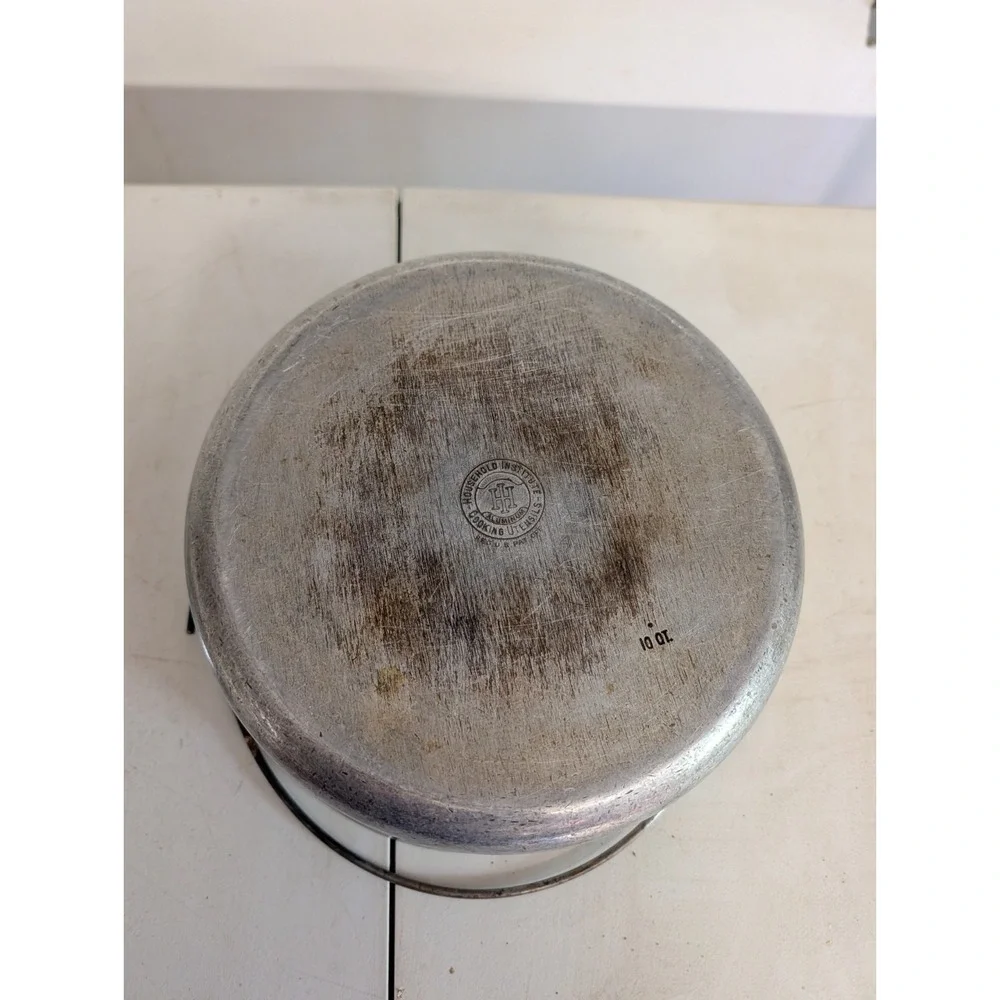 Vintage Cast Aluminum Household Institute 10 Qt Stock Pot Dutch Oven W Lid